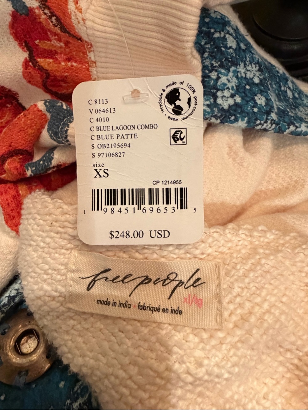 Free People Super Bloom Cardi. NWT. Size xl. - size tag is incorrect. - Picture 8 of 8